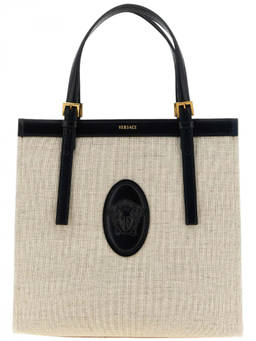 Versace - Beige Riviere Large Tote Bag