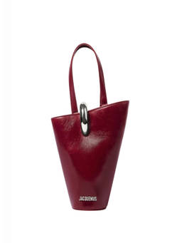 JACQUEMUS - Burgundy Bambola Small Bucket Bag