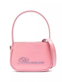 Blumarine - Logo patent leather handbag