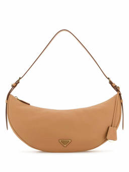 PRADA - Brown Logo Shoulder Bag