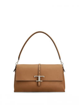 TOD'S - Brown T Timeless Small Shoulder Bag