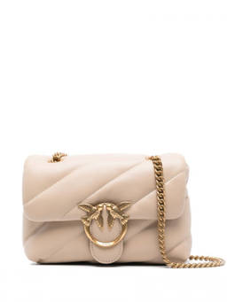 Pinko - Beige Love Puff mini shoulder bag