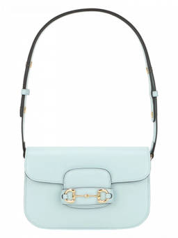 Gucci - Light Blue Horsebit 1955 small shoulder bag