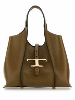 TOD'S - Brown T Timeless mini Tote Bag