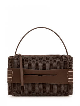 JW Anderson - Brown Woven Small Shoulder Bag