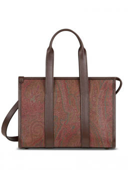 Etro - Brown Arnica Top Zip Small Tote Bag