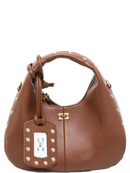 Ganni - Brown Logo Mini Hobo