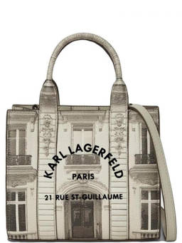Karl Lagerfeld - Beige Maison De Karl Mini Tote Bag