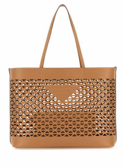 PRADA - Light Brown Leather Tote Bag