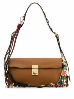 PRADA - Brown Leather Small Shoulder Bag