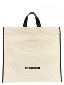 Jil Sander - White Border Book Square Tote Bag