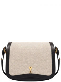 AMI Paris - Beige Paris Paris Small Shoulder Bag