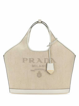 PRADA - Sand Canvas Tote Bag