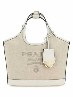 PRADA - Sand Canvas Tote Bag