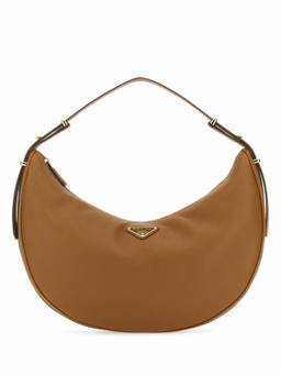 PRADA - Brown Arqu Hobo Bag
