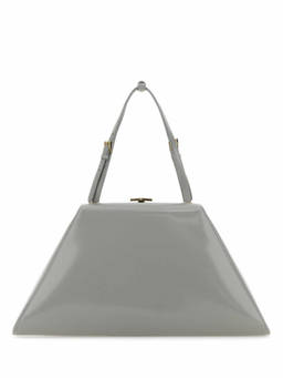 PRADA - Grey Trapeze Shaped Shoulder Bag