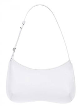 JACQUEMUS - White Bisou Medium Shoulder Bag