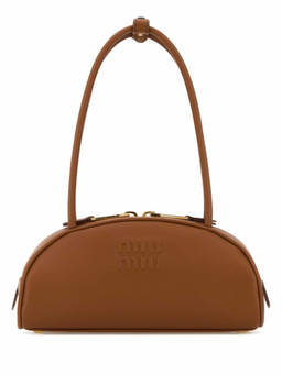 Miu Miu - Brown Logo Small Shoulder Bag