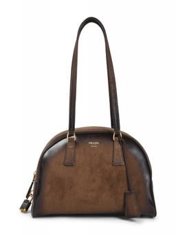 PRADA - Brown Logo Handbag
