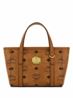 MCM - Brown Toni Top Zip Mini Tote Bag