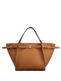 TOD'S - Brown Leather Small Tote Bag