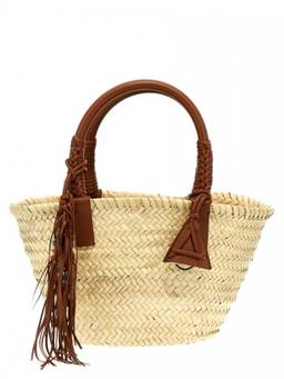 Alanui - Brown Icon Palm Leaf Small handbag