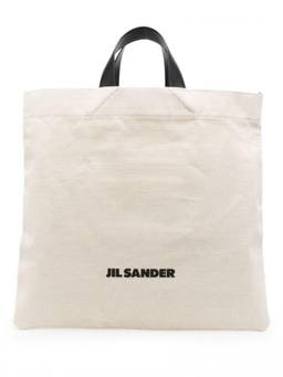 Jil Sander - Beige Book Square canvas Tote Bag