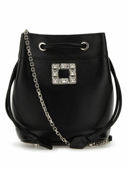 Roger Vivier - Black Daisy Bucket Bag