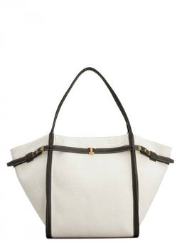 TOD'S - White Logo Medium Tote Bag