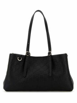 Gucci - Black Gg Emblem Shoulder Bag