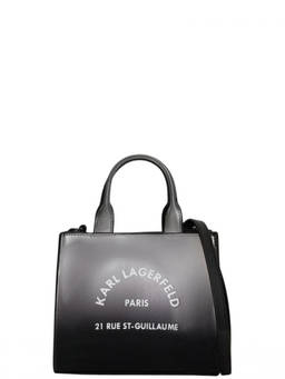 Karl Lagerfeld - Grey/Black Rue St-Guillaume Mini Tote Bag