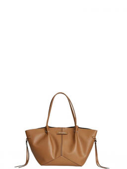 Karl Lagerfeld - Brown K/Pierced Top Zip Medium Tote Bag