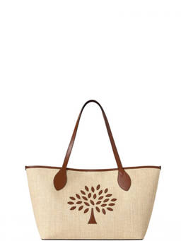 Mulberry - Natural Tree Large Tote Bag