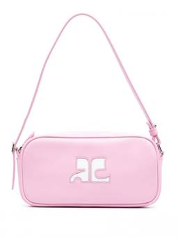 Courreges - Pink Baguette Leather Handbag