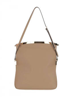TOD'S - Beige Flap Foldable Shoulder Bag