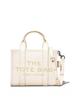 Marc Jacobs - White The Leather Top Zip Small Tote Bag