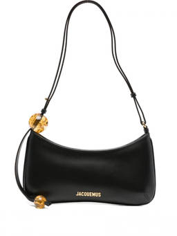 JACQUEMUS - Black Beaded Shoulder Bag
