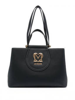 Love Moschino - Black Heart Logo Tote Bag