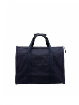 A.P.C. - Navy Blue Logo Duffle Bag