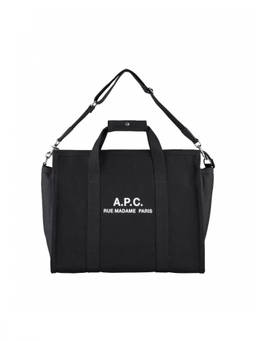 A.P.C. - Black Logo Large Duffle Bag