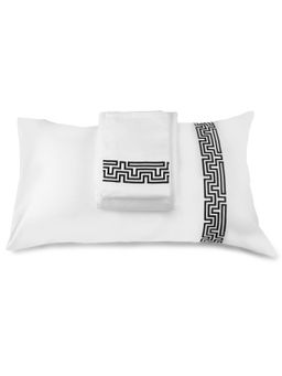 Veda Homes - Maze White Bedsheet (Set of 3)