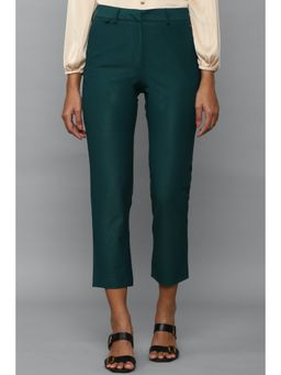 Allen Solly - Women Green Regular Fit Solid Casual Trouser