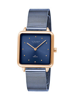 Strand by Obaku - Rim Ocean Blue Dial Quartz Watch For Women (S718LXVLML)