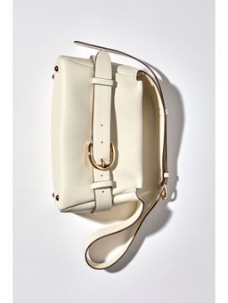 H&M - Women White Strap-Detail Crossbody Bag