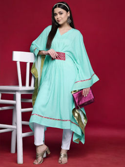 Ahalyaa - Women Traditional Wear Blue Kurta