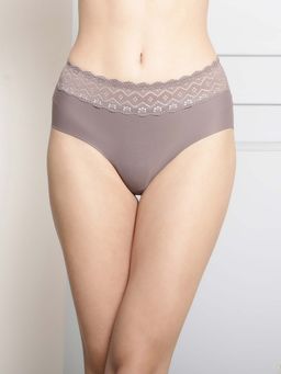 PrettyCat - Women Grey Polyester High Rise Sexy Hipster Panty