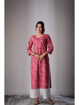 DIMPLE DESIGN STUDIO - Rani Cotton Kurta