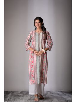DIMPLE DESIGN STUDIO - Abstract Straight Kurta