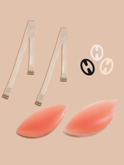 Nykd by Nykaa - All In One Bra Kit Pack of 3-Push-up inserts Racer back clip Straps-NYA040-Multi-Color