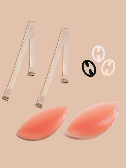 Nykd by Nykaa All In One Bra Kit Pack of 3-Push-up inserts Racer back clip Straps-NYA040-Multi-Color